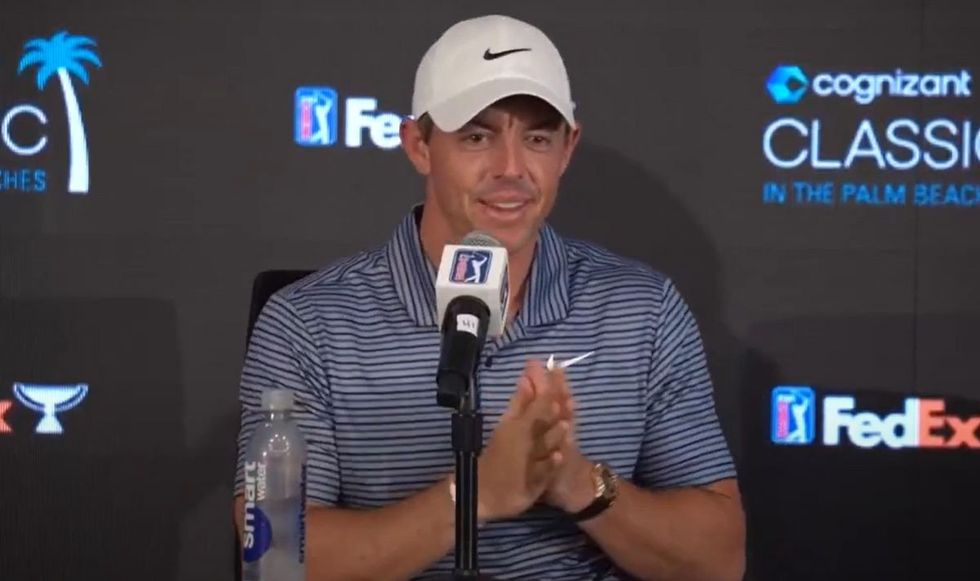 Rory McIlroy jokingly refused to rule out a move to LIV Golf