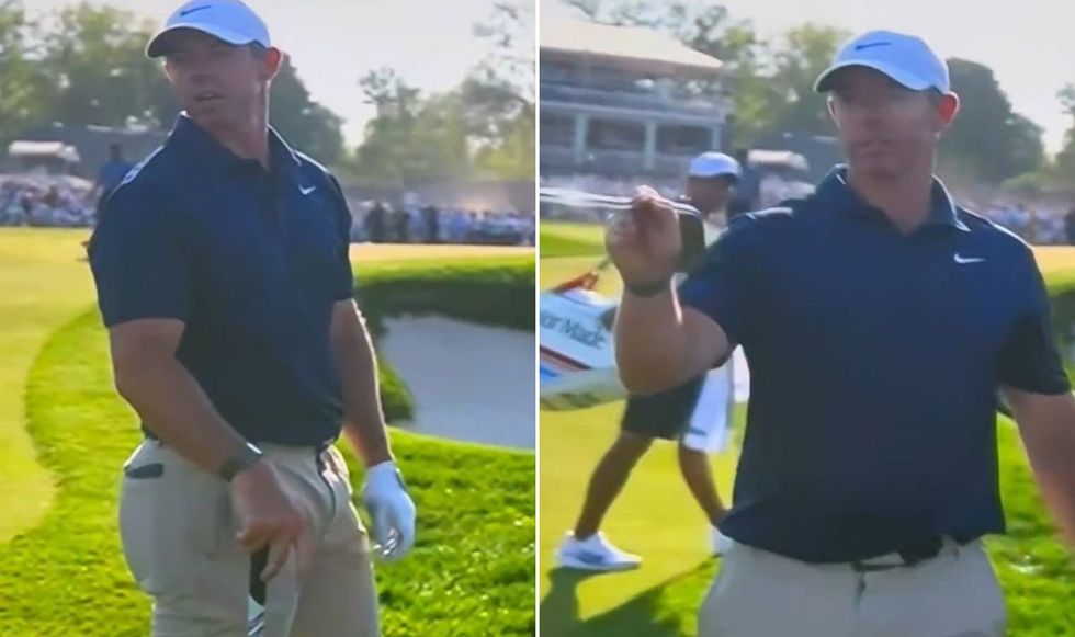Rory McIlroy lost his cool with one fan and forced security to eject them from the PGA Championship