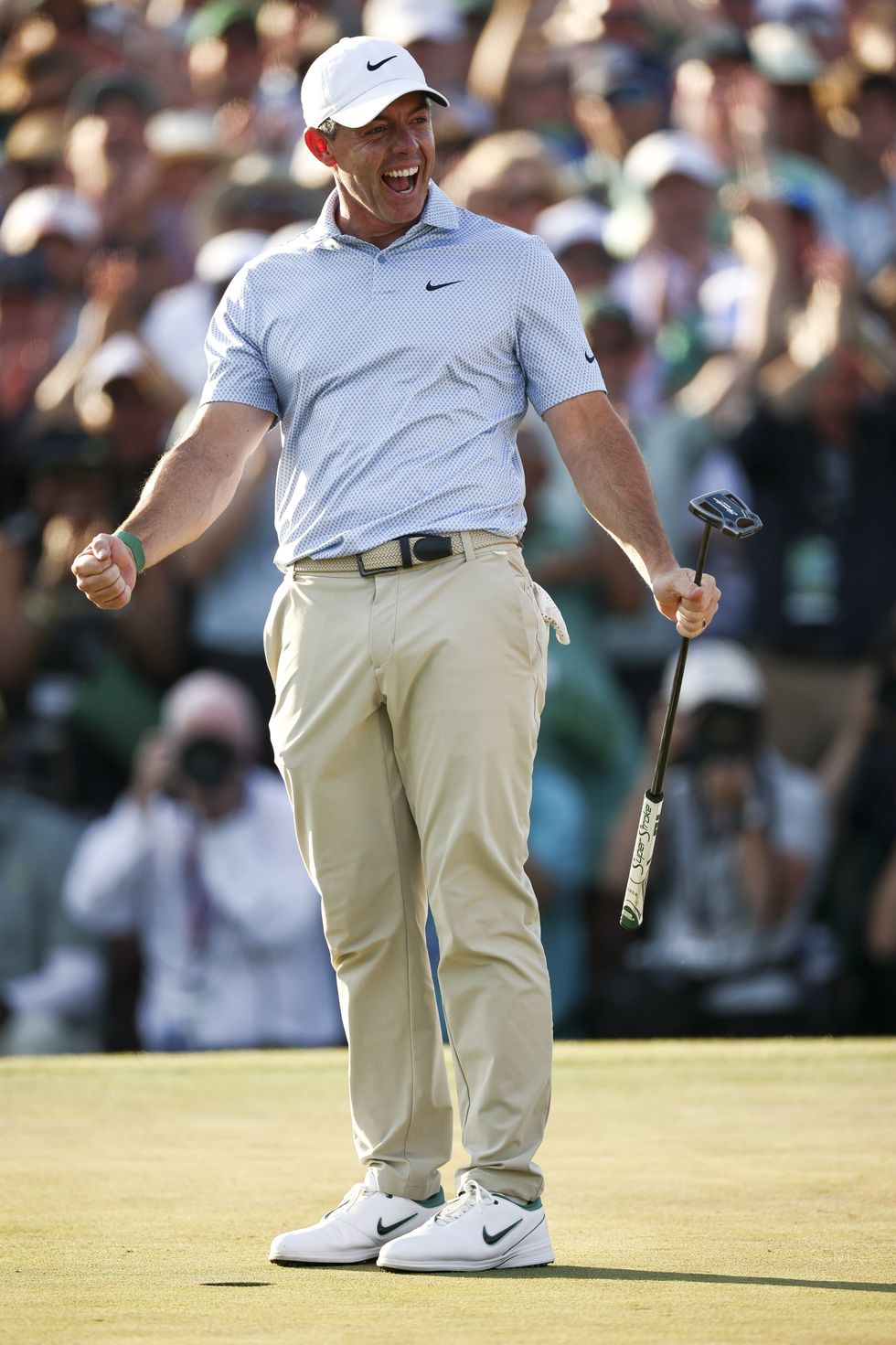 Rory McIlroy was all smiles after winning the Masters for the second time