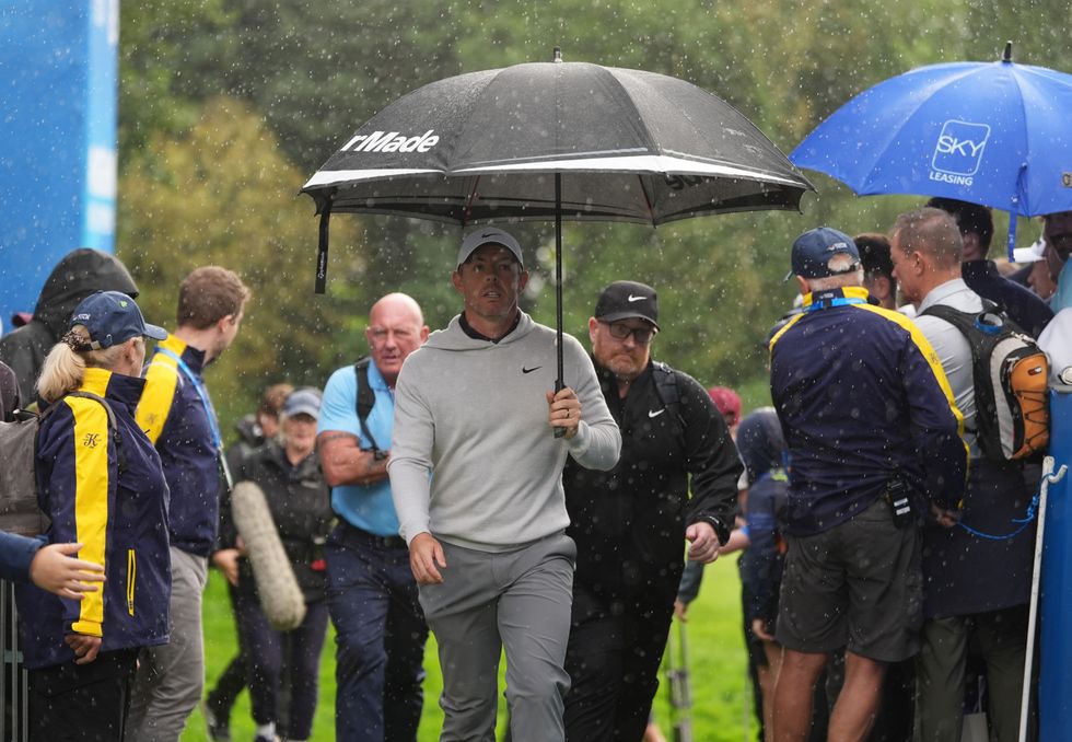 Rory McIlroy was followed around by huge crowds at the Irish Open