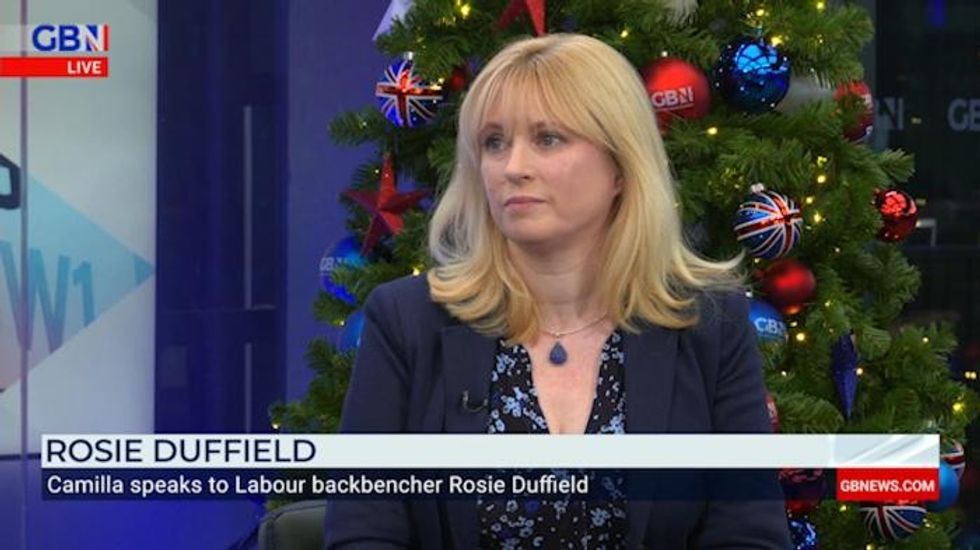 Rosie Duffield during a previous on GB News
