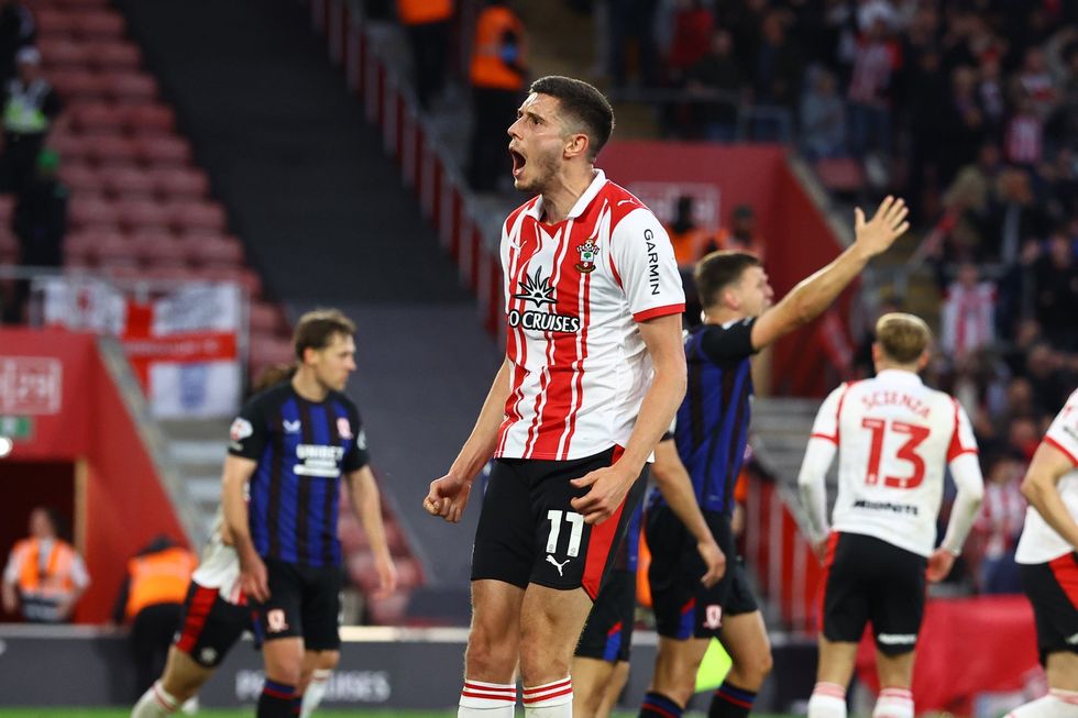 Ross Stewart had scored Southampton's equaliser on the stroke of half-time
