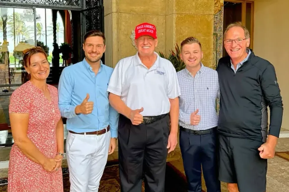 Ross Thomson with Donald Trump