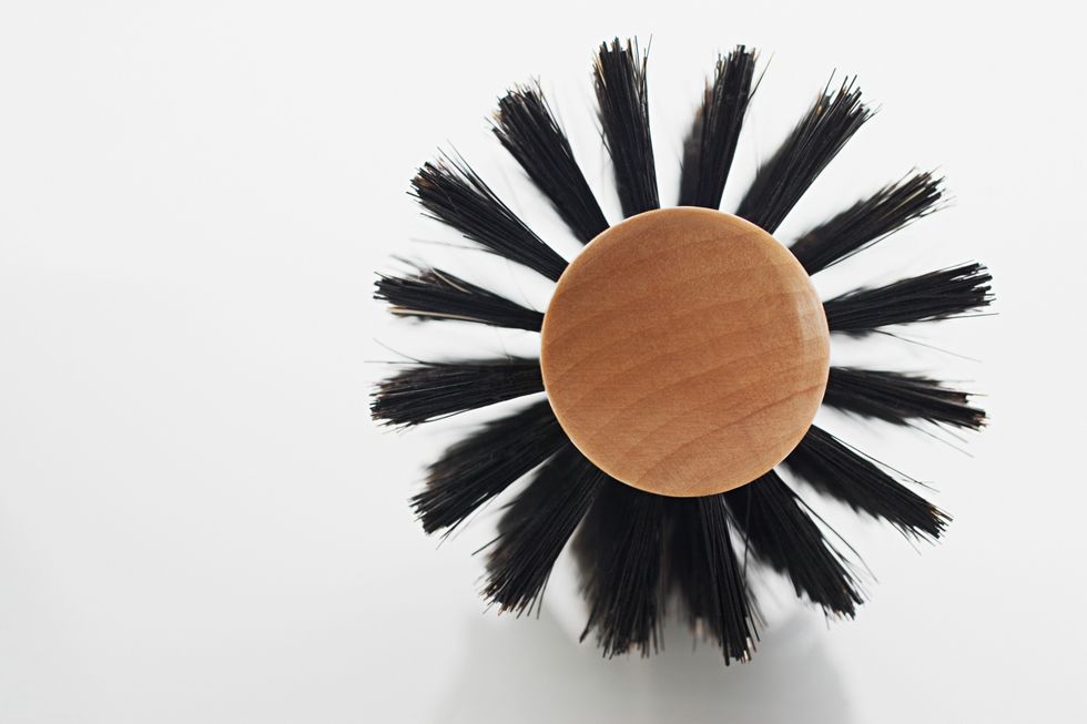 rounded brush stock image