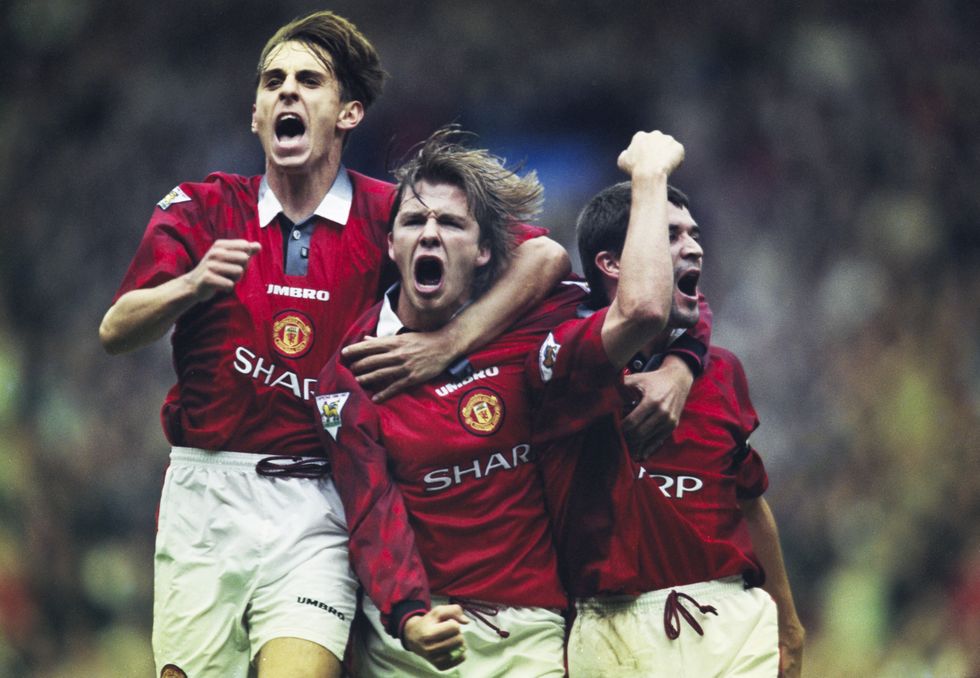Roy Keane David Beckham Gary Neville