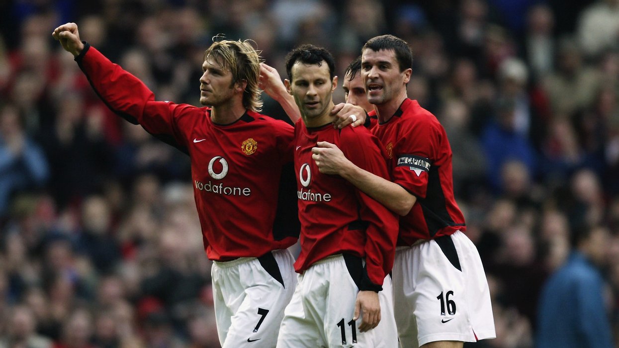 Roy Keane David Beckham Man Utd