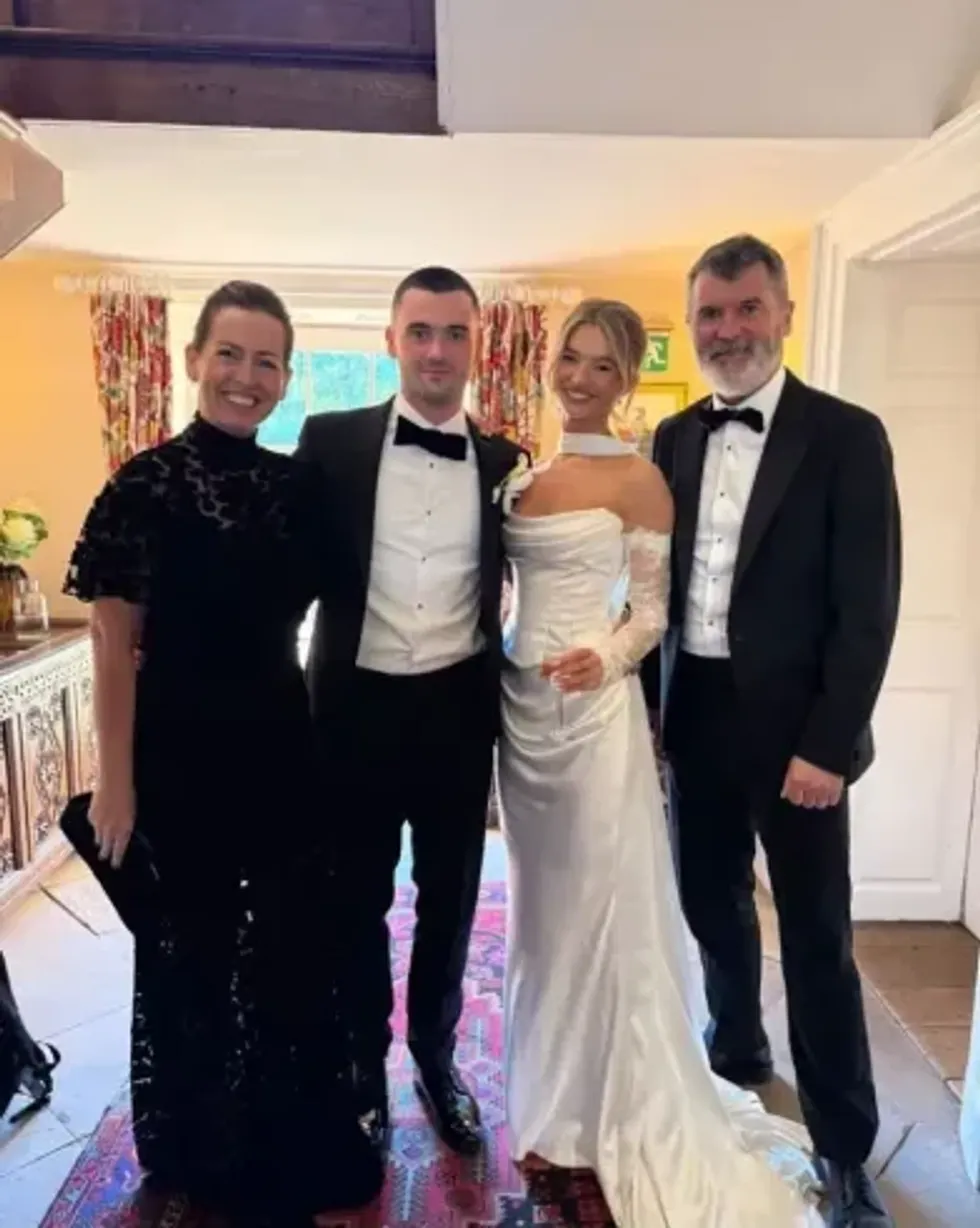 Roy Keane has shared a rare family moment after his son Aidan married his long-term partner in a stunning ceremony surrounded by loved ones