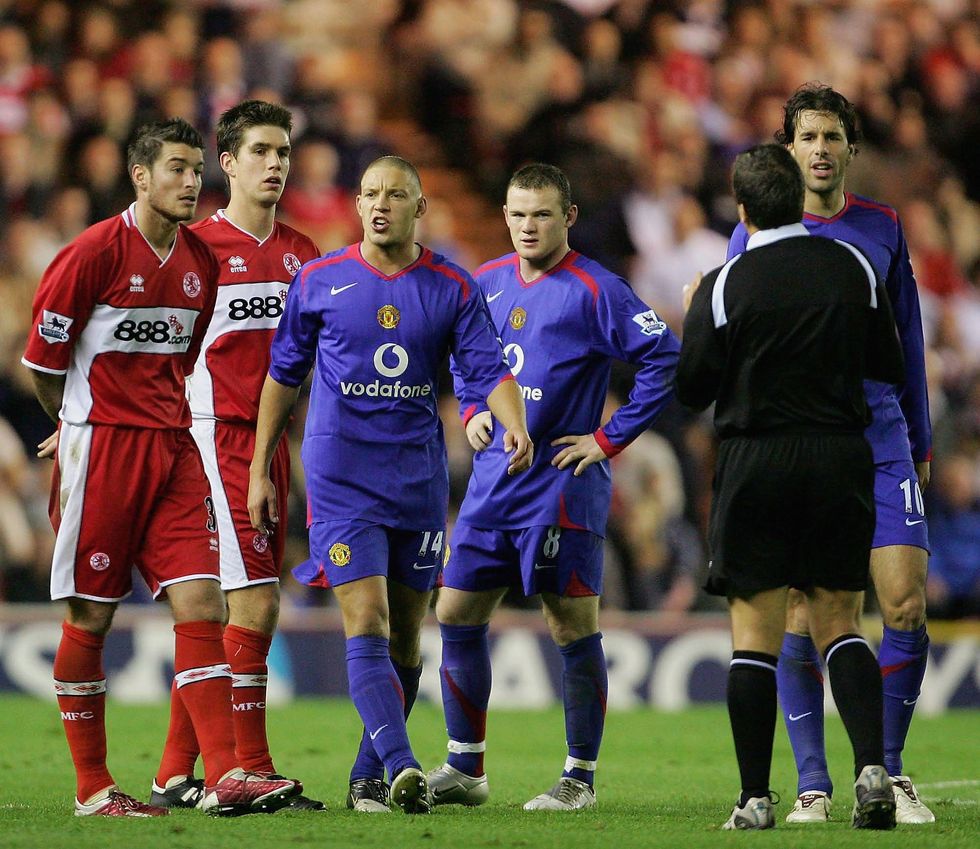 Roy Keane tore into Manchester United players after they were thumped 4-1 by Middlesbrough in October 2005