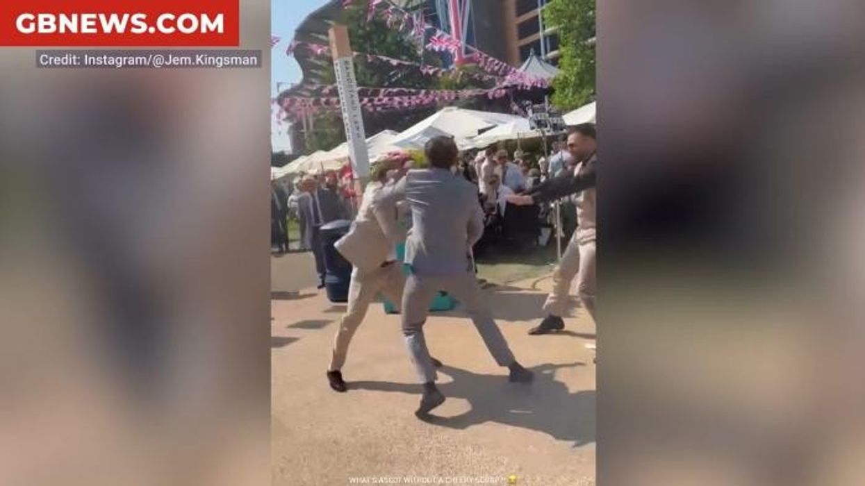 Royal Ascot descends into chaos as violent brawl breaks out in front of stunned punters