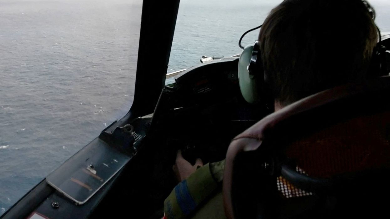 Royal Canadian Air Force CP-140 Aurora maritime surveillance aircraft searches for the missing OceanGate submersible