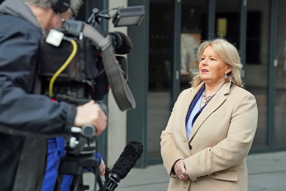 Royal College of Nursing (RCN) general secretary Pat Cullen speaks to the media as she leaves BBC Broadcasting House in London, after appearing on the BBC One current affairs programme, Sunday with Laura Kuenssberg. Picture date: Sunday January 8, 2022.