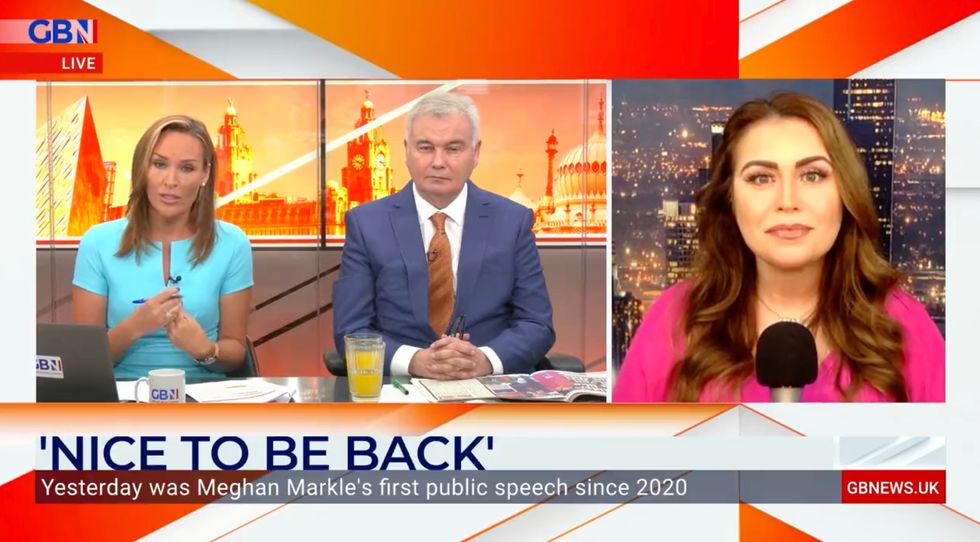 Royal commentator Kinsey Schofield appearing on Breakfast with Eamonn and Isabel