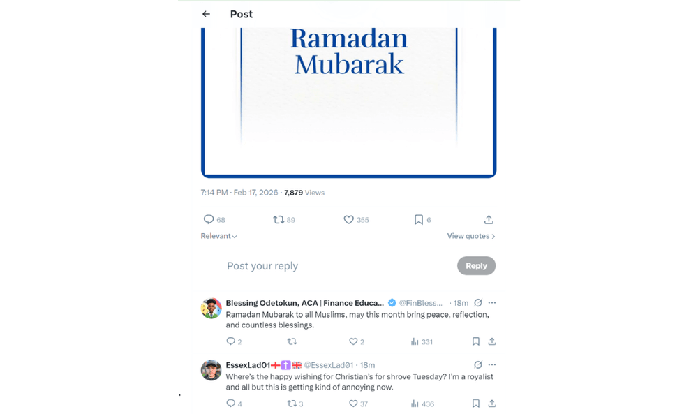Royal Family Ramadan post