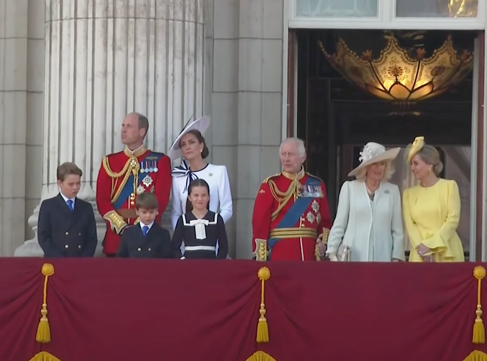 Royal Family Trooping the Colour balcony