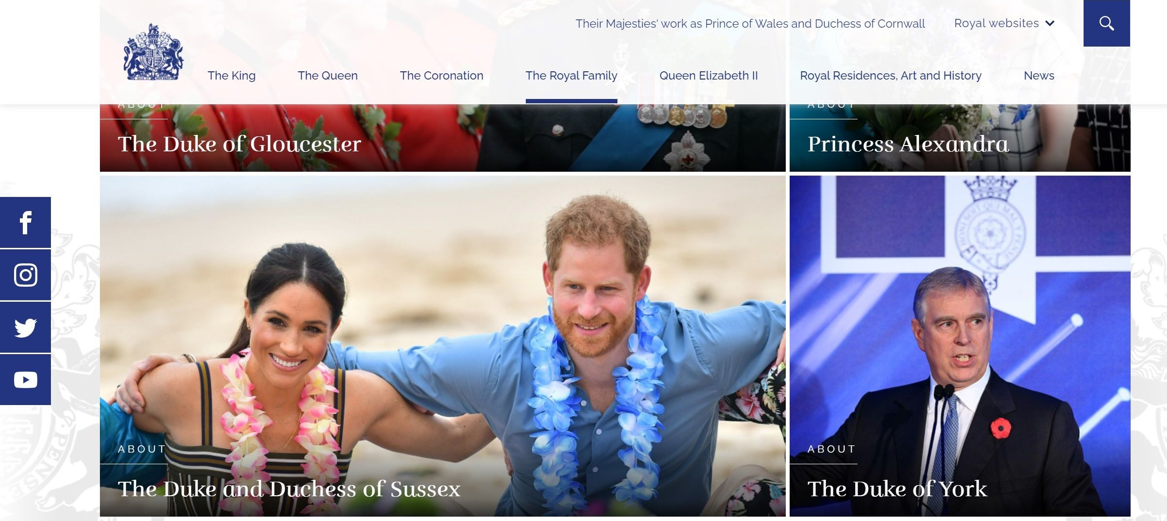 Royal Family website