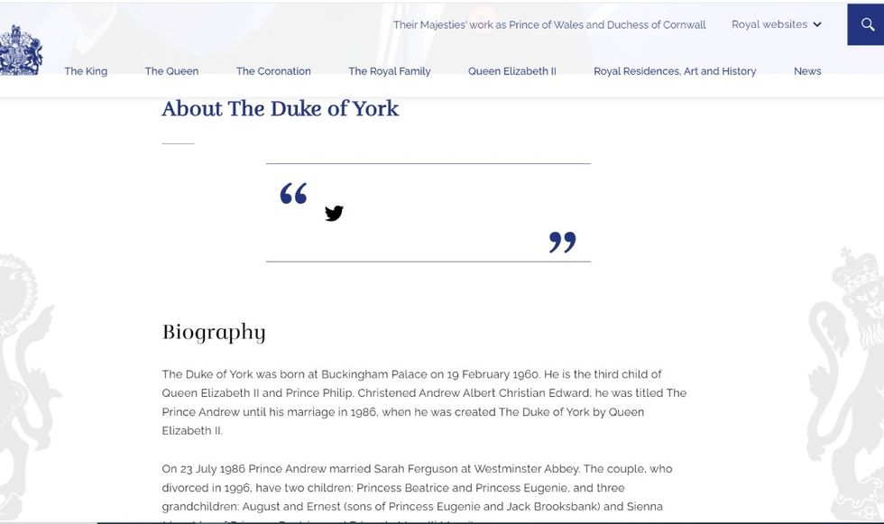 Royal Family website