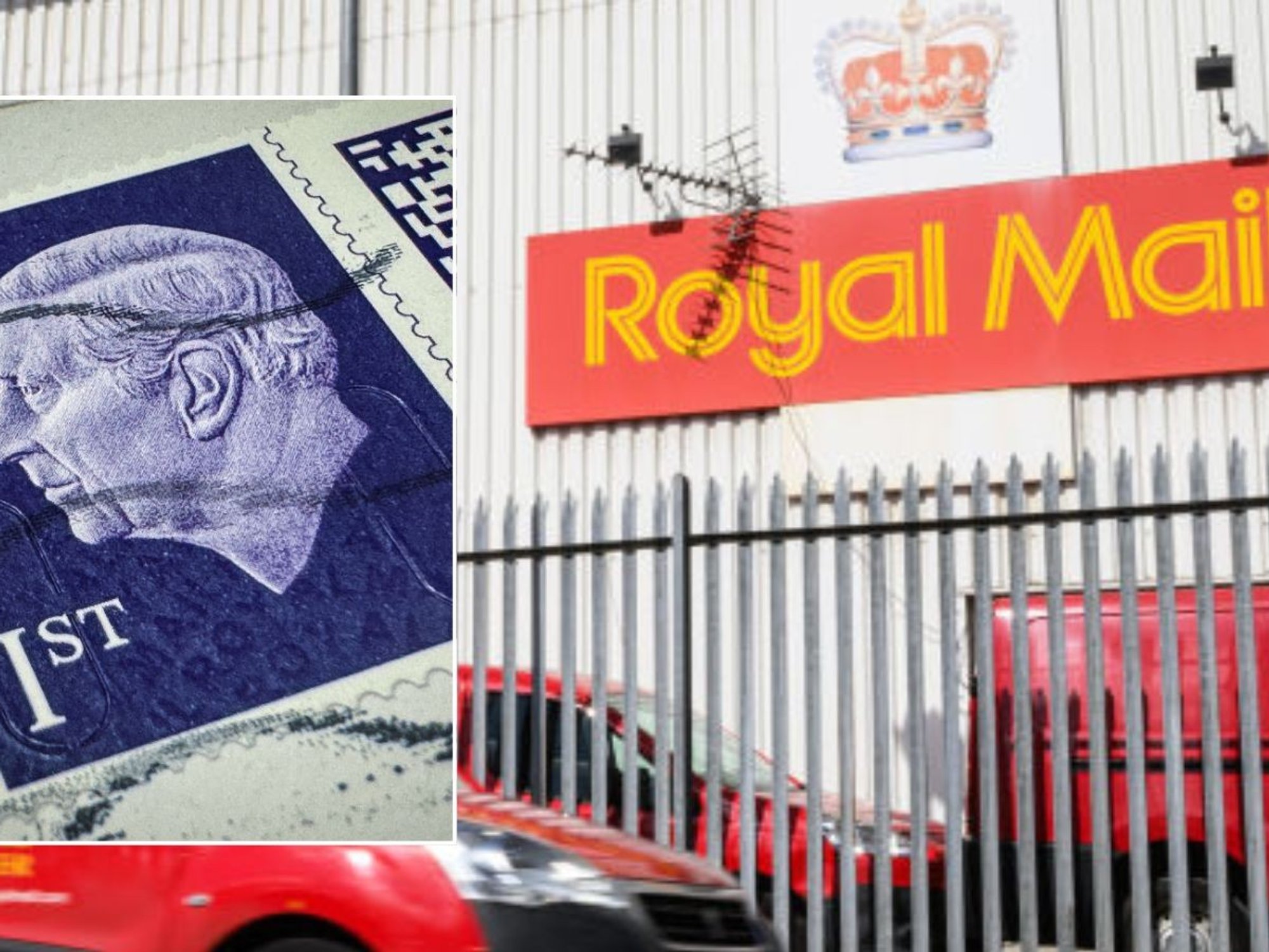 Royal Mail building and stamp