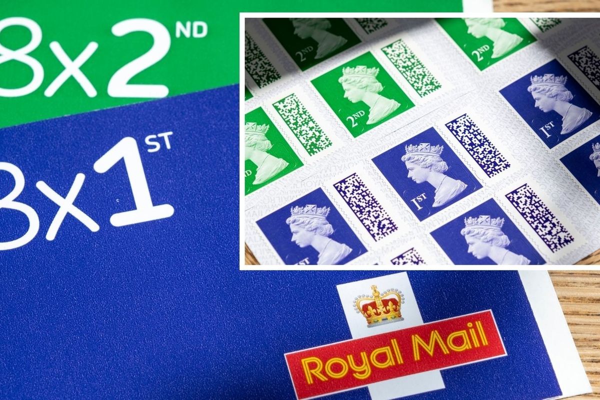 Royal Mail first and second class stamps