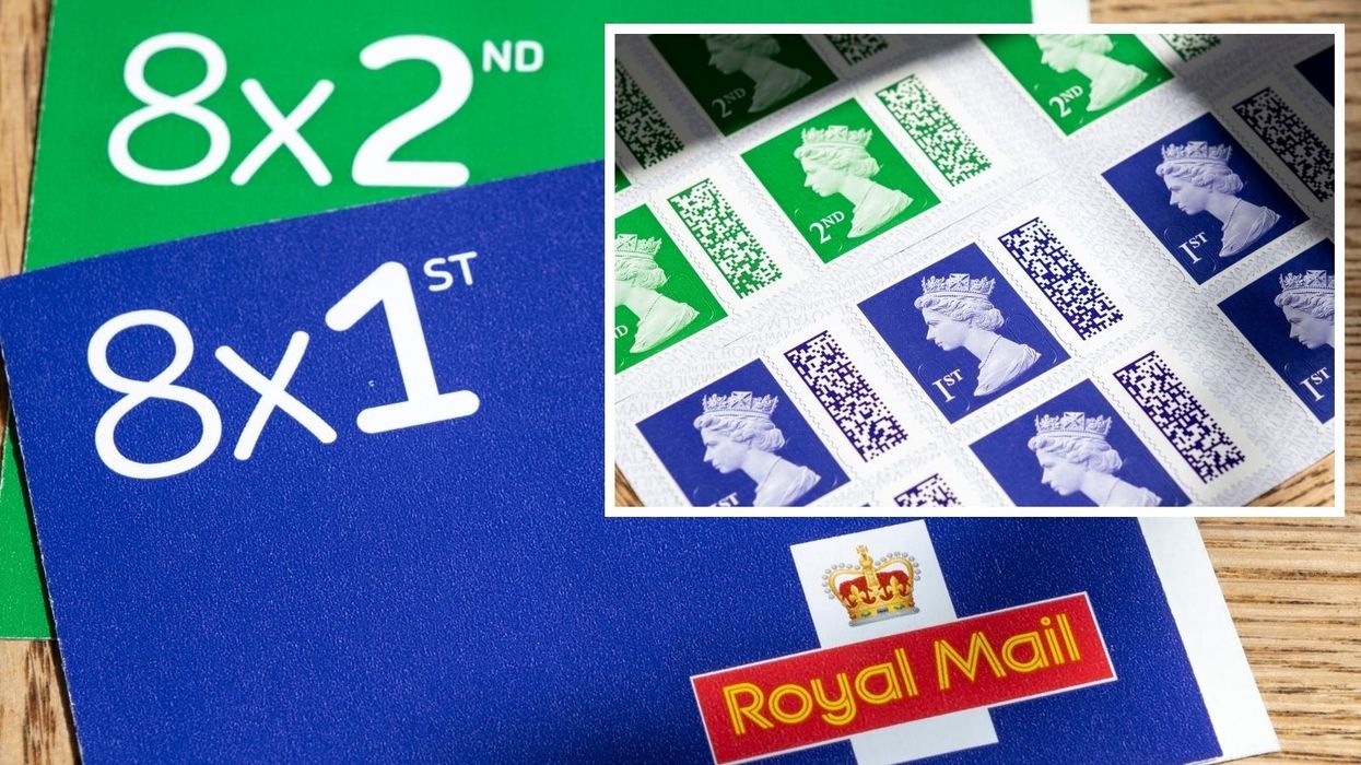 Royal Mail first and second class stamps
