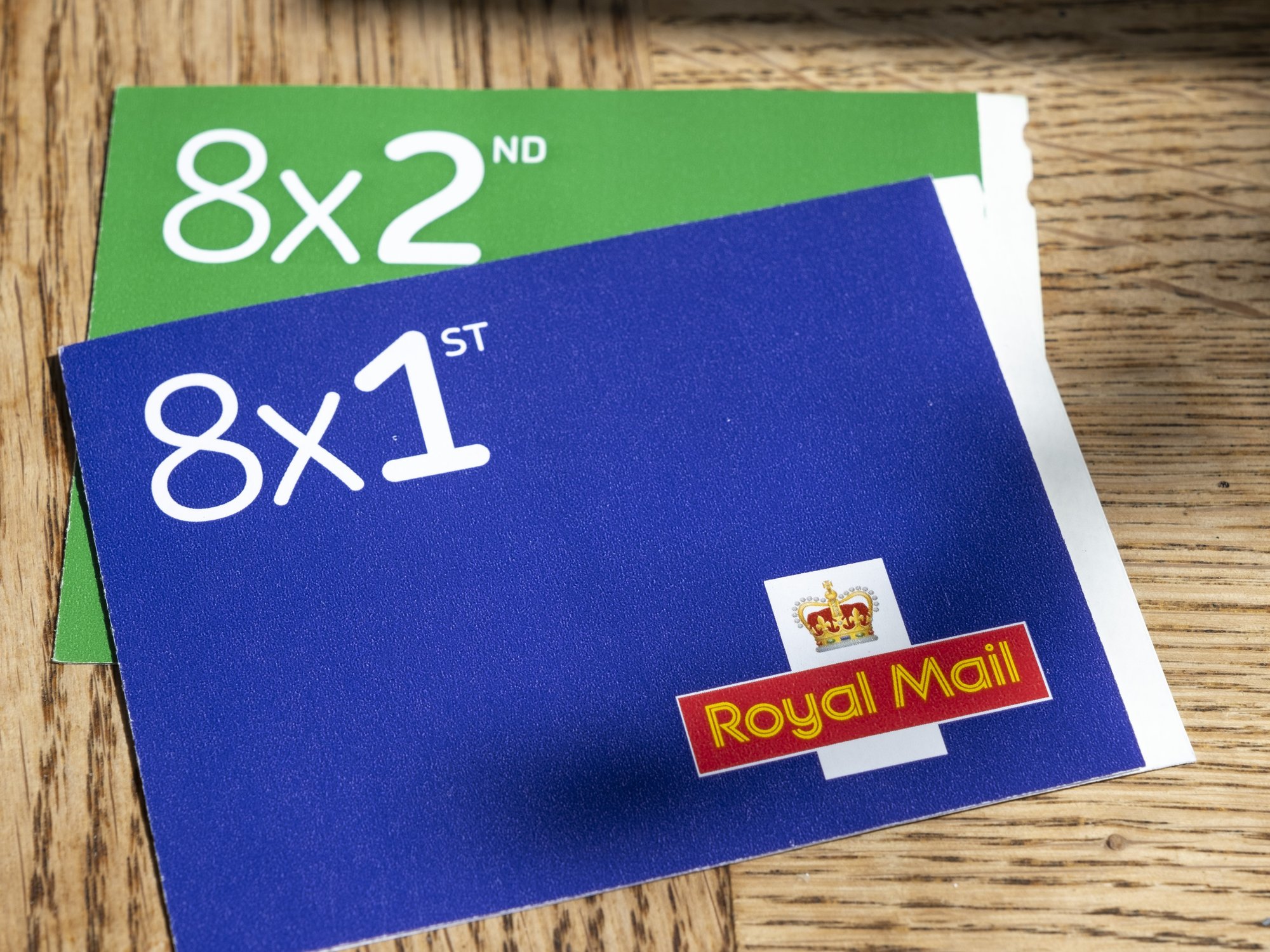 Royal Mail logo on books of stamps