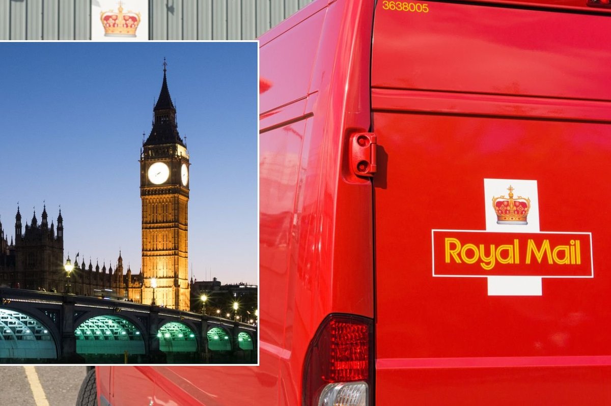 Royal Mail van and Big Ben