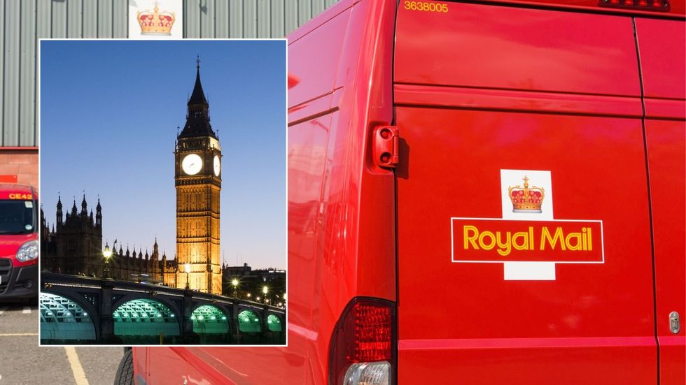 Royal Mail van and Big Ben