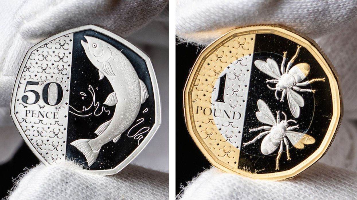 Royal Mint shows design of new 50p coin and £1 coin approved by King Charles III