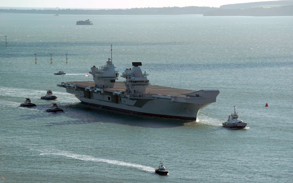 Royal Navy aircraft carrier HMS Prince of Wales. Picture date: Friday February 4, 2022.