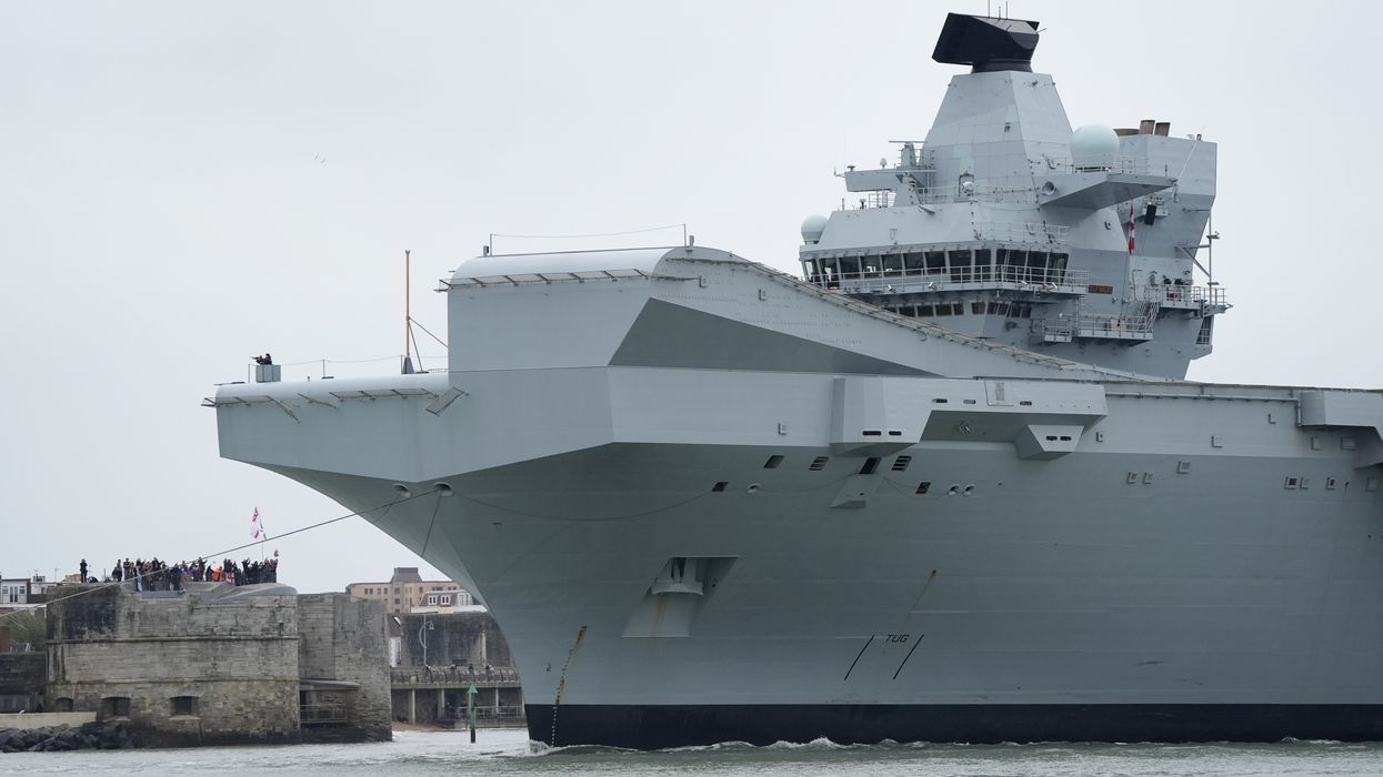 Royal Navy aircraft carrier HMS Prince of Wales
