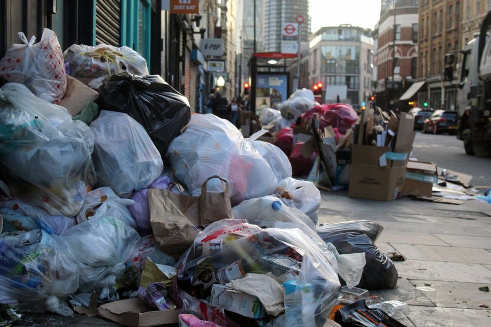 Rubbish in London