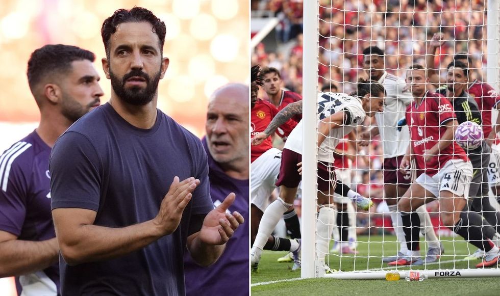 Ruben Amorim was not happy with the way Arsenal's goal was awarded