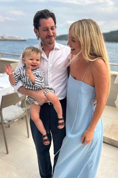 Ruby Stewart with partner Jake Kalick and son Otis