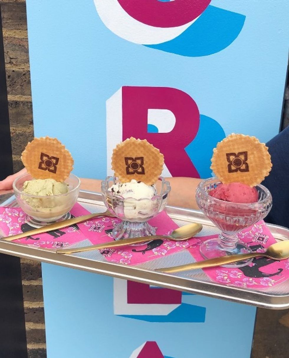 Ruby Violet ice cream