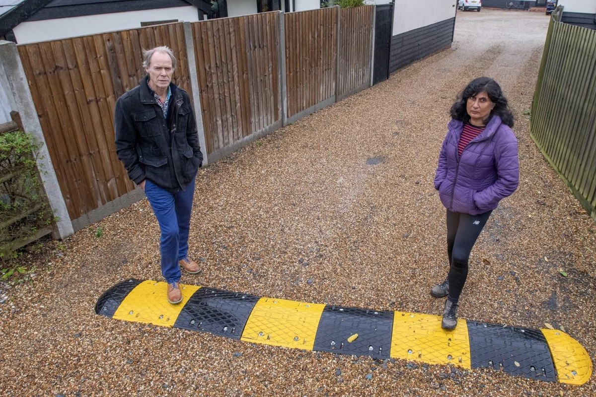 Speed bump row in leafy village causes aggression between neighbours
