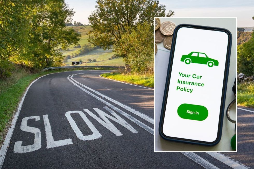 Rural road and a car insurance policy