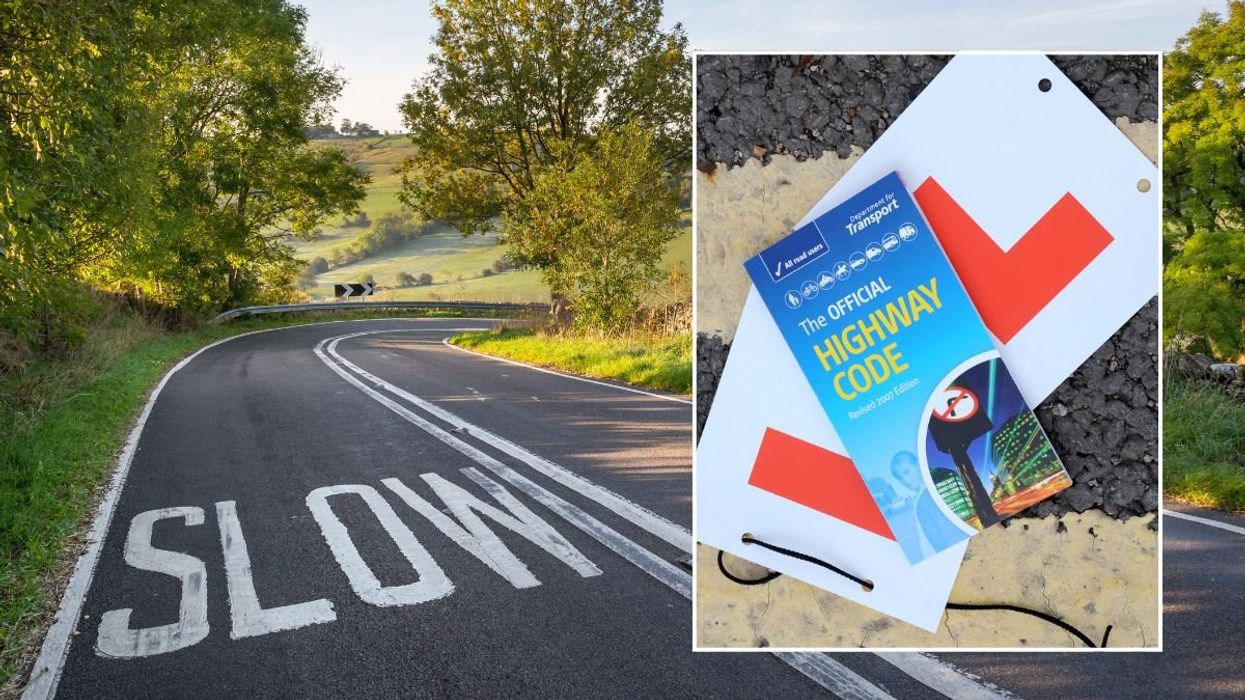 Rural road and a copy of the Highway Code