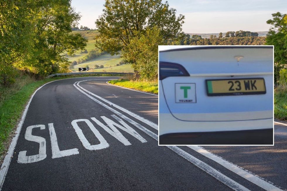 Rural road and a T Plate