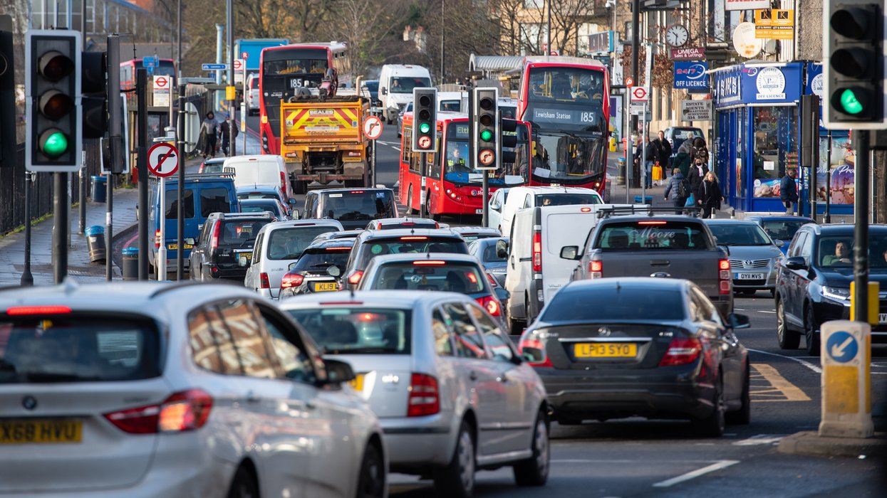 Rush hour traffic in London
