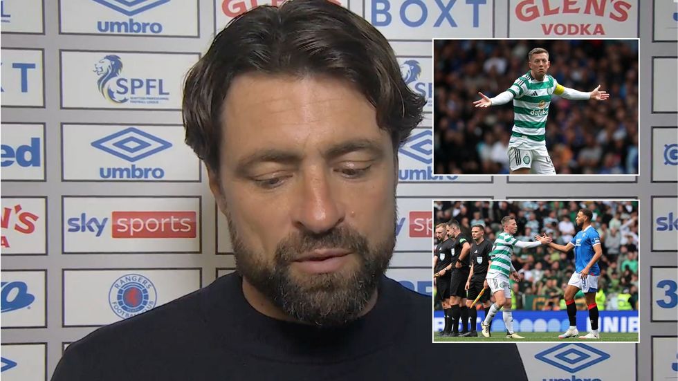 Russell Martin and Brendan Rodgers react after Rangers and Celtic Old Firm derby ends in draw