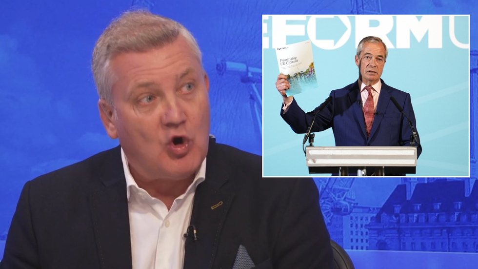 Russell Quirk and Nigel Farage