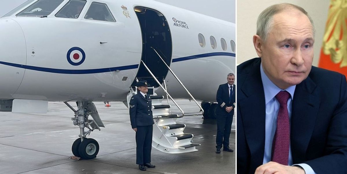 NextImg:Russia BLOCKS GPS on Grant Shapps' RAF jet on flight to Poland