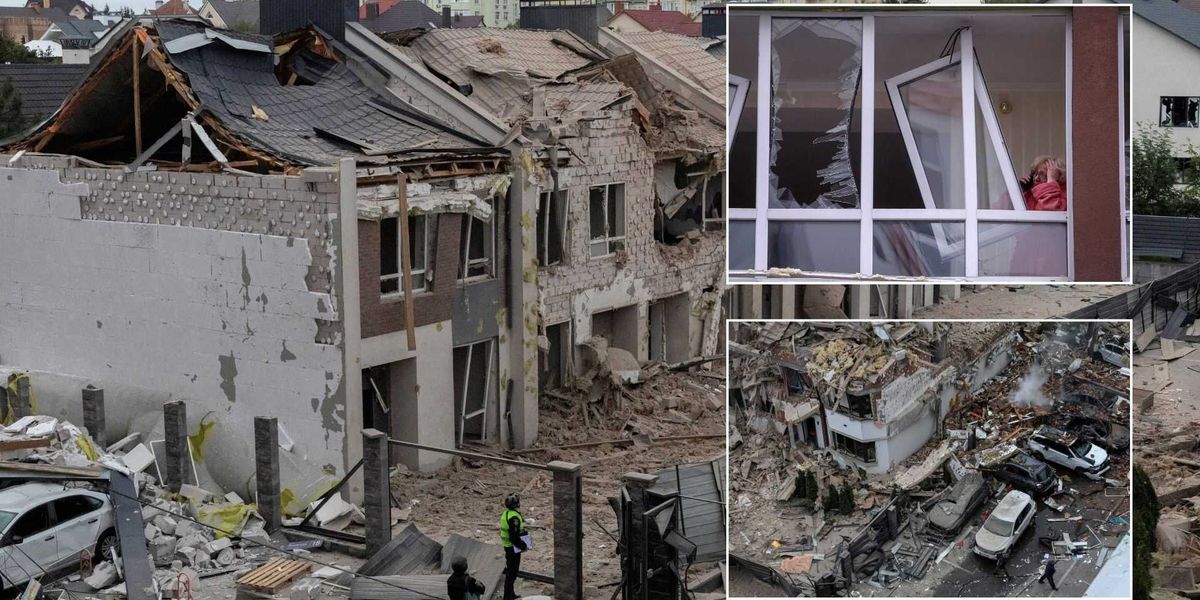 NextImg:Russia launches one of the largest drone and missile attacks on Kyiv killing at least four people as Poland urgently scrambles jets to border