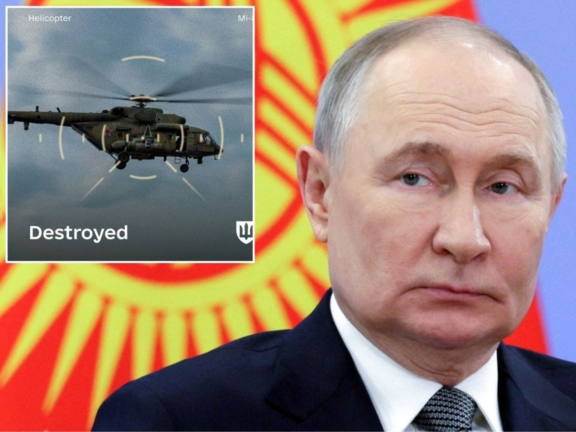 Russian helicopter shot down by Ukrainian sea drone as first attack of its kind leaves Putin rocked