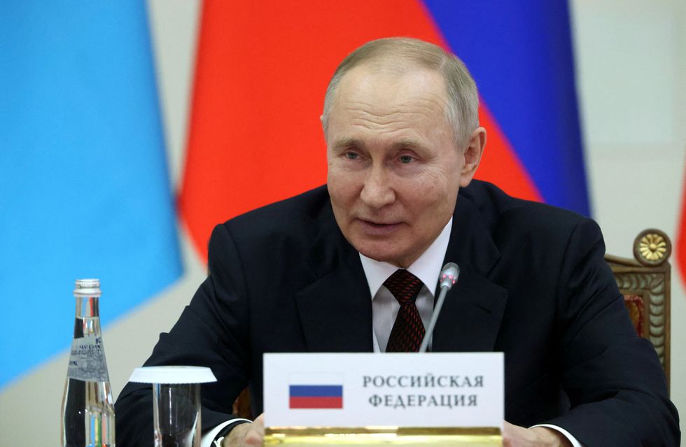 Russian President Vladimir Putin attends a meeting of the Commonwealth of Independent States (CIS) leaders in Saint Petersburg, Russia, December 26, 2022. Sputnik/Konstantin Zavrazhin/Pool via REUTERS ATTENTION EDITORS - THIS IMAGE WAS PROVIDED BY A THIRD PARTY.