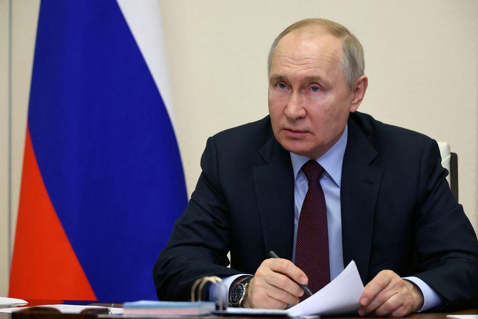 Russian President Vladimir Putin chairs a meeting with government members via a video link from a residence outside Moscow, Russia, January 11, 2023. Sputnik/Mikhail Klimentyev/Kremlin via REUTERS ATTENTION EDITORS - THIS IMAGE WAS PROVIDED BY A THIRD PARTY.