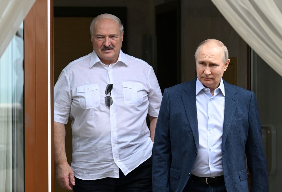 Russian President Vladimir Putin meets with Belarusian President Alexander Lukashenko in Sochi