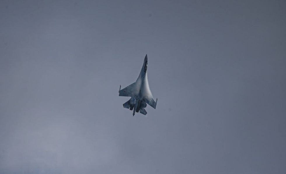 Russian Sukhoi Su-35 combat jet