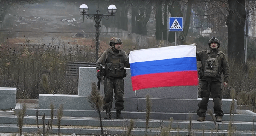 Russian troops in Pokrovsk