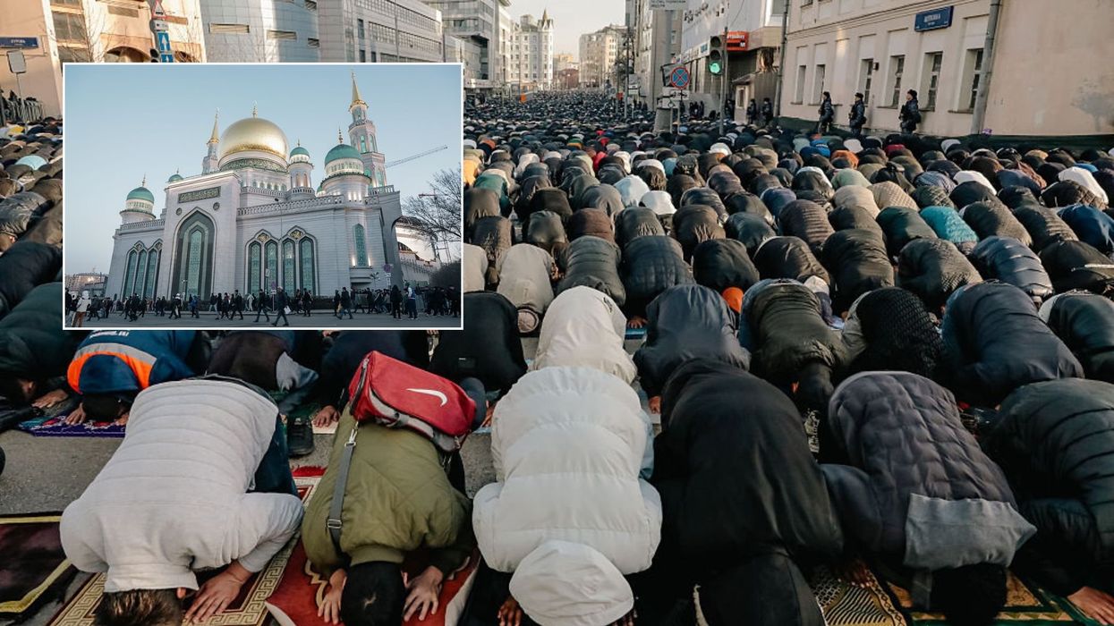 Russians fuming with Muslim migrants praying in public as Putin's cities 'don't have enough mosques'