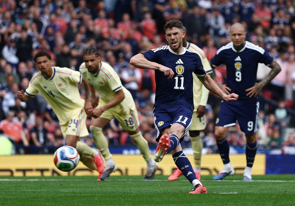 Ryan Christie made it 4-1 from the penalty spot against Curacao
